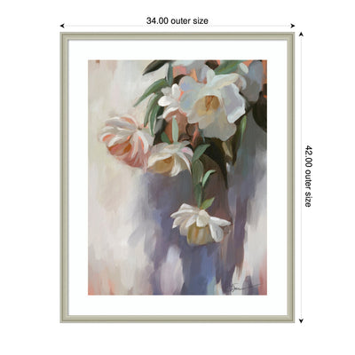 Framed Art Dangle Thumb Pastel Flower Bouquet by Mary Sparrow