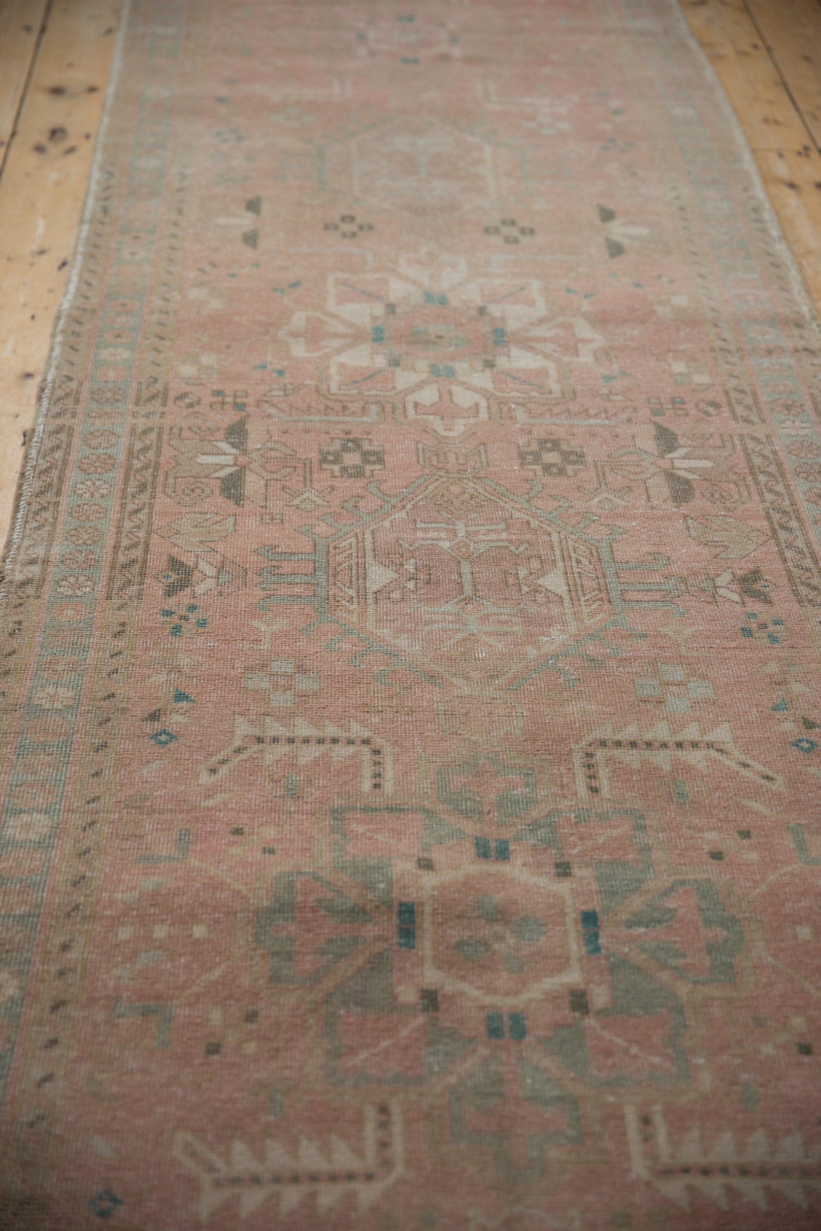 3.5x12.5 Vintage Distressed Karaja Rug Runner by Old New House® - product image 4 for Resin Society