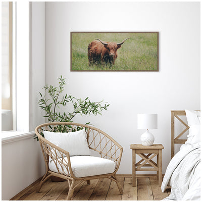Highland Cow No.
1 by Laura Evans Framed Canvas Wall Art Print