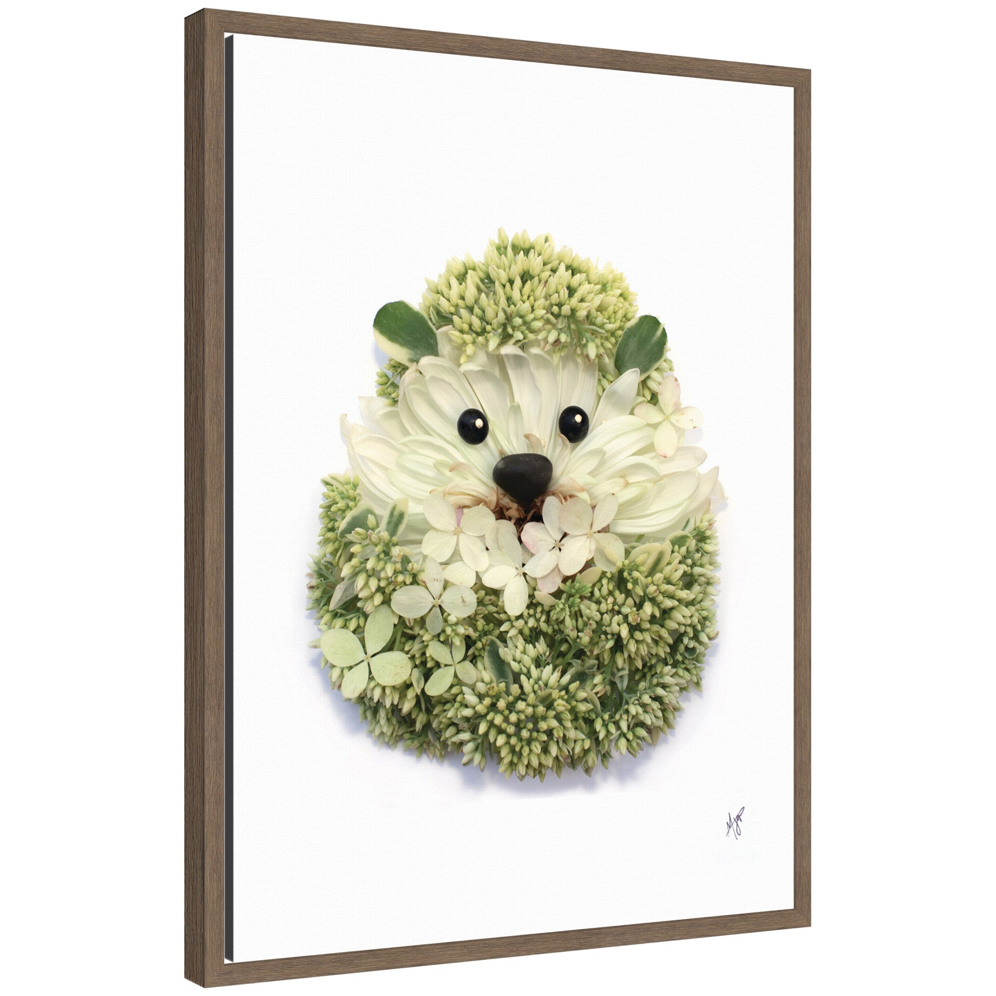 Hedgehog by Madeline Jeppesen Framed Canvas Wall Art Print