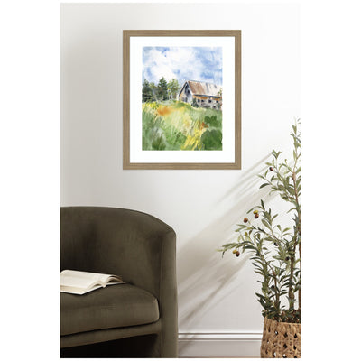 Framed Art Vermont Barn in Summer by Patricia Shaw