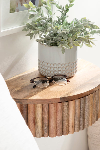 Reid Ribbed Floating Side Table