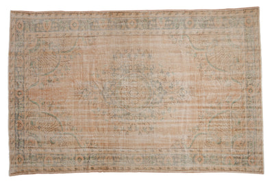 6x9.5 Vintage Distressed Oushak Carpet