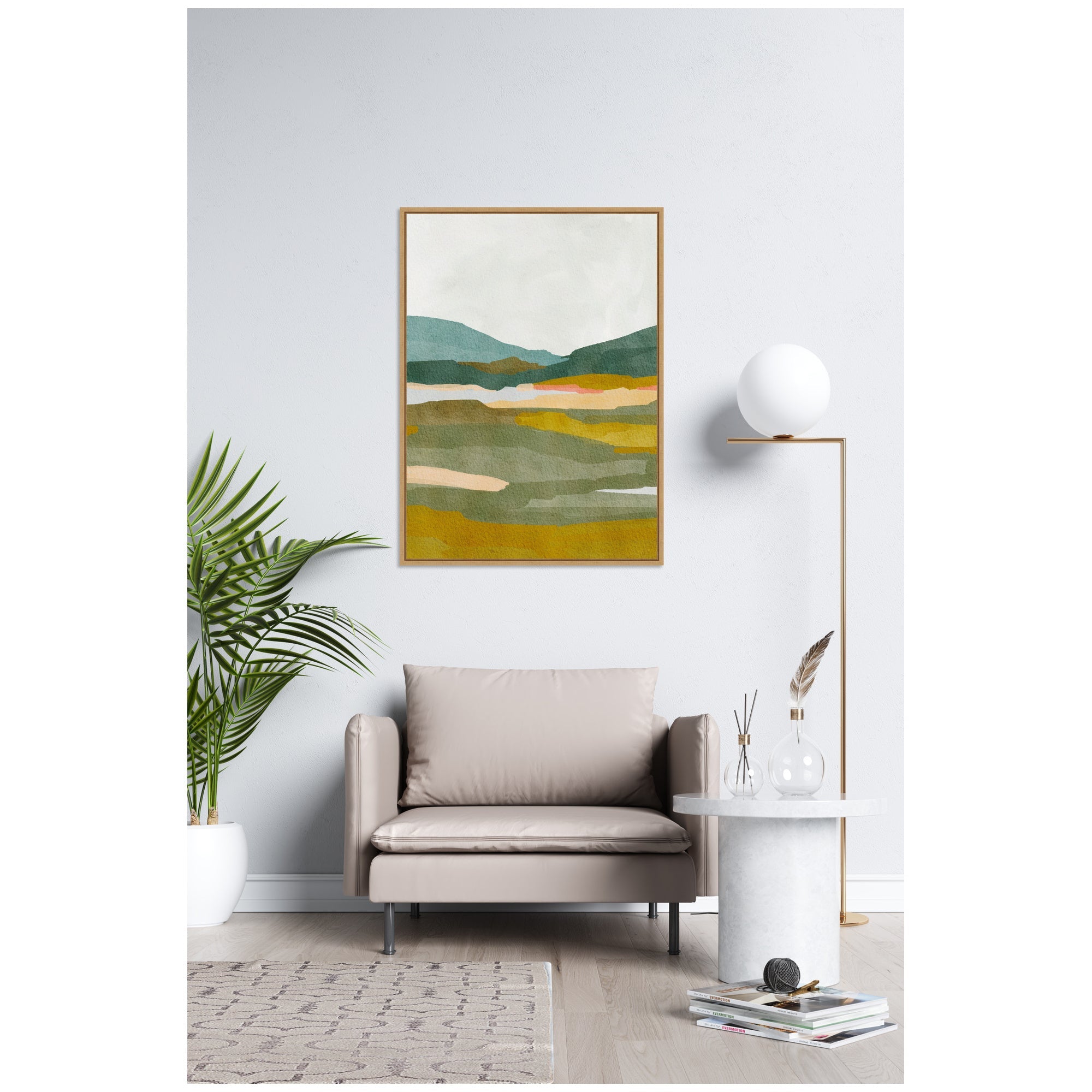 Sylvie Vibrant Abstract Framed Canvas by Nikita Jariwala