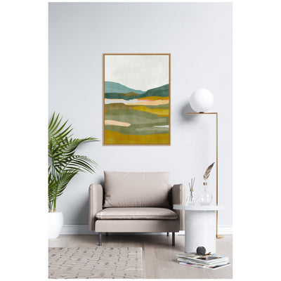 Sylvie Vibrant Abstract Framed Canvas by Nikita Jariwala
