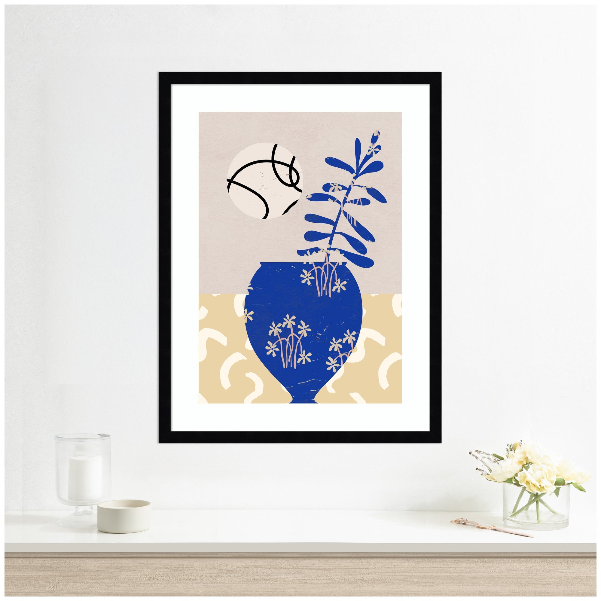 Pottery Poem No3 by Treechild Framed Wall Art Print