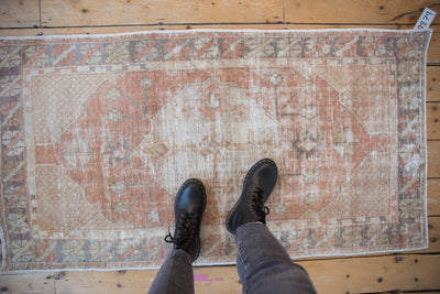 2.5x5 Vintage Distressed Oushak Rug Runner by Old New House® - product image 2 for Resin Society