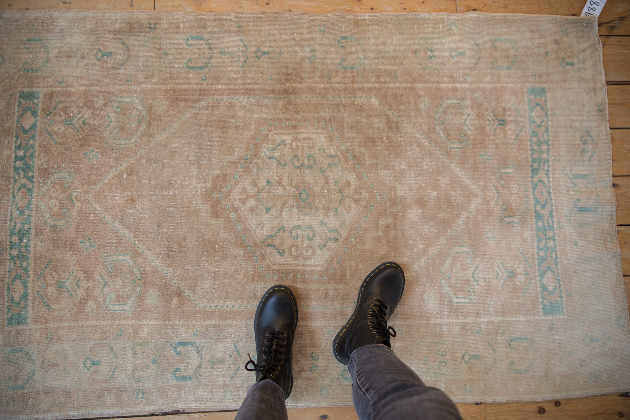 3.5x6 Vintage Distressed Oushak Rug