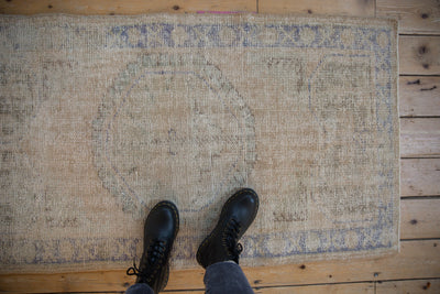 2.5x4.5 Vintage Distressed Oushak Rug