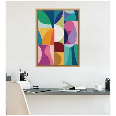 Abstract 01 by Rachel Lee Framed Canvas Wall Art Print