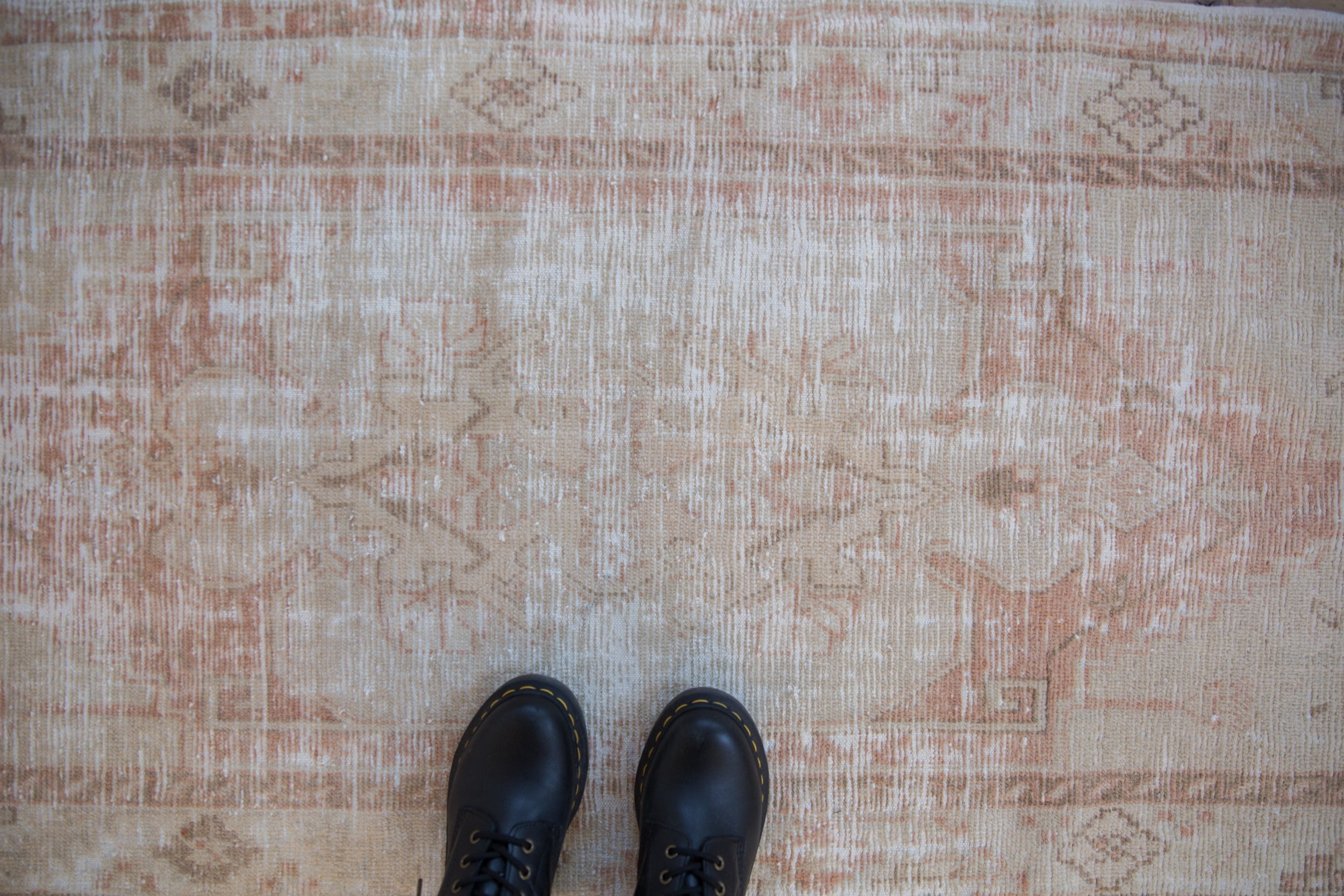 2.5x5.5 Vintage Distressed Oushak Rug Runner by Old New House® - product image 2 for Resin Society