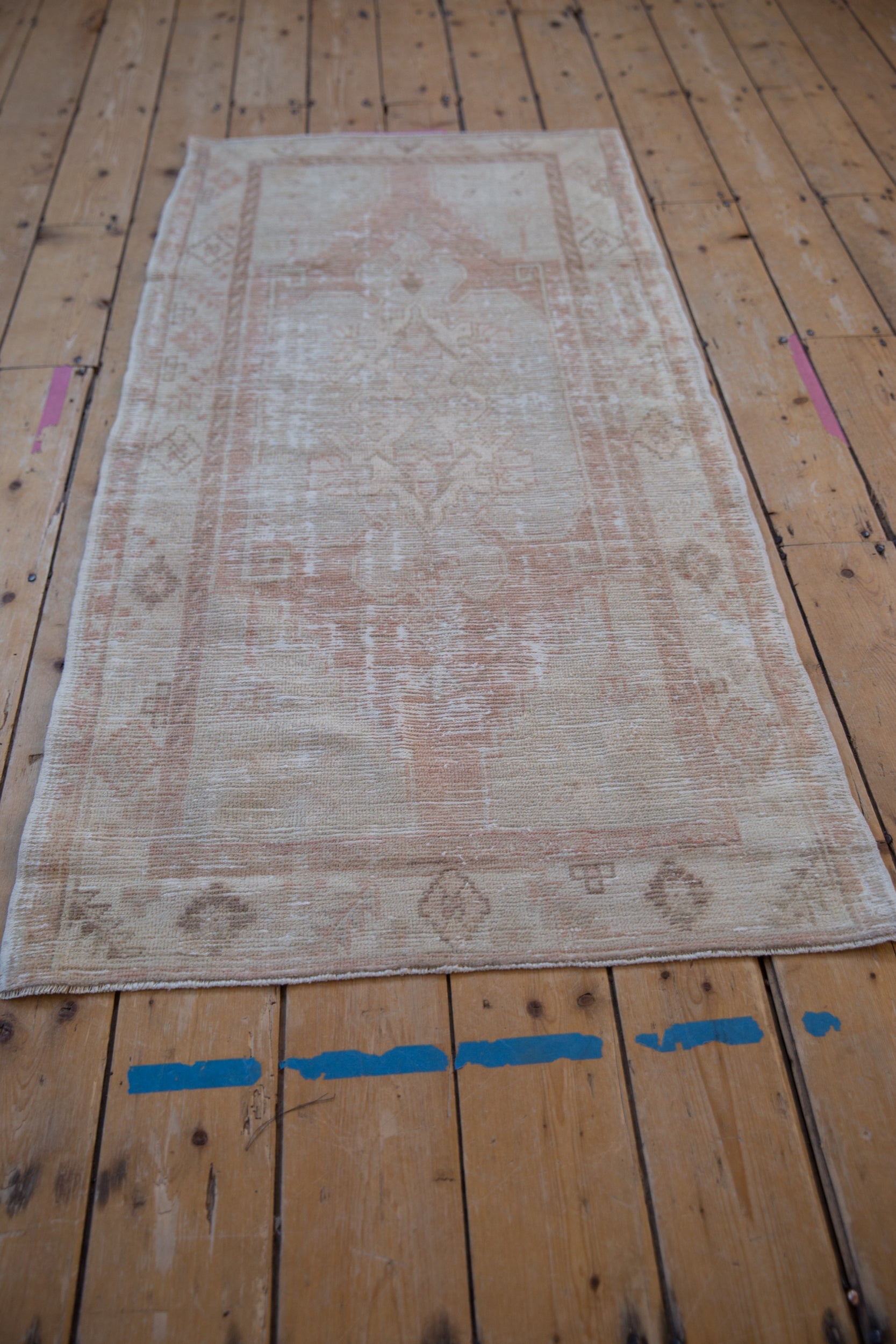 2.5x5.5 Vintage Distressed Oushak Rug Runner by Old New House® - product image 5 for Resin Society