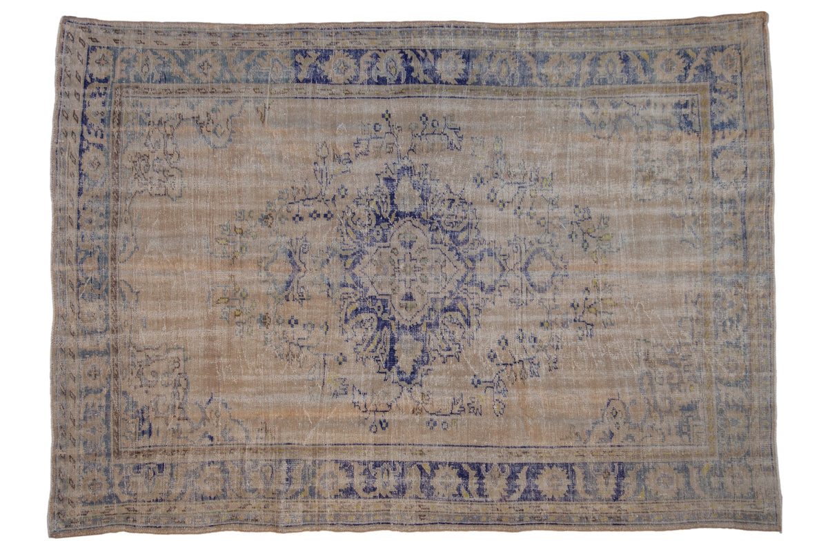 6.5x9.5 Vintage Distressed Oushak Carpet by Old New House® - main product image for Resin Society