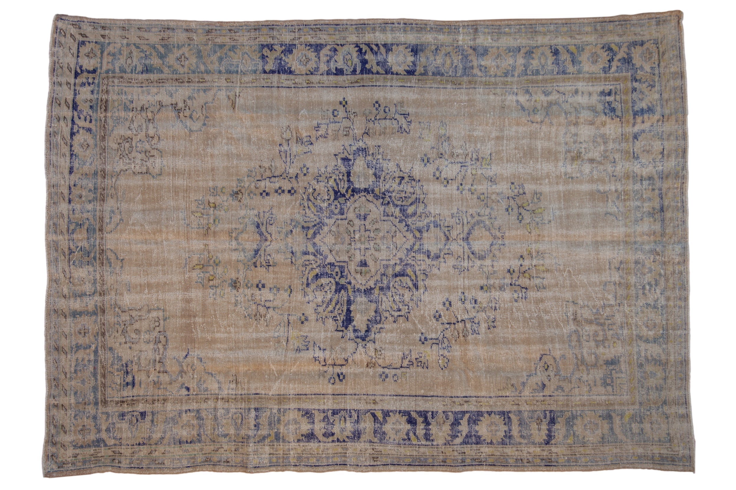 6.5x9.5 Vintage Distressed Oushak Carpet by Old New House® - main product image for Resin Society