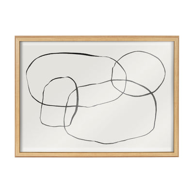 Blake 871 Modern Circles Framed Printed Glass by Teju Reval of by kateandlaurel - product image 17 for Resin Society
