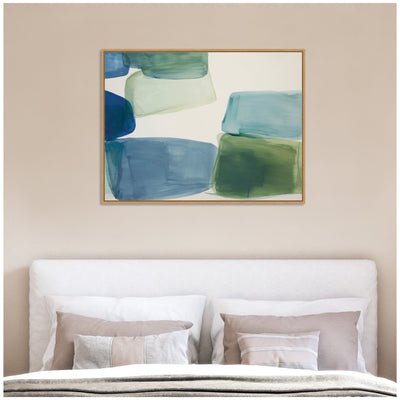 Coastal Calm No.
1 by Amy Lighthall Framed Canvas Wall Art Print