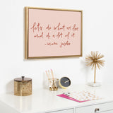 Sylvie Do What We Love Framed Canvas by kateandlaurel - product image 2 for Resin Society