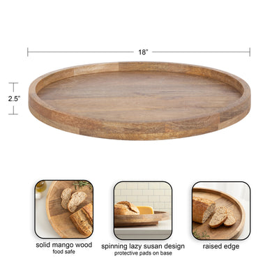 Halsey Round Lazy Susan Tray