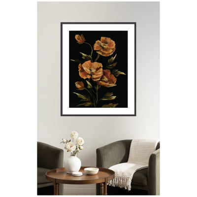 Framed Art Moody Floral 6 by Annie Quigley