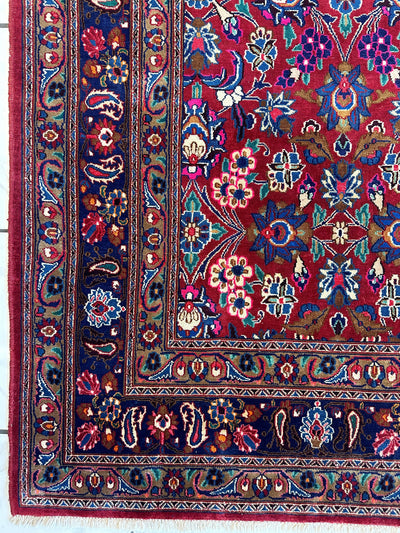 Persian Mashhad I Fine Allover Rug Wool 7 x 10 by Rugistan - product image 7 for Resin Society