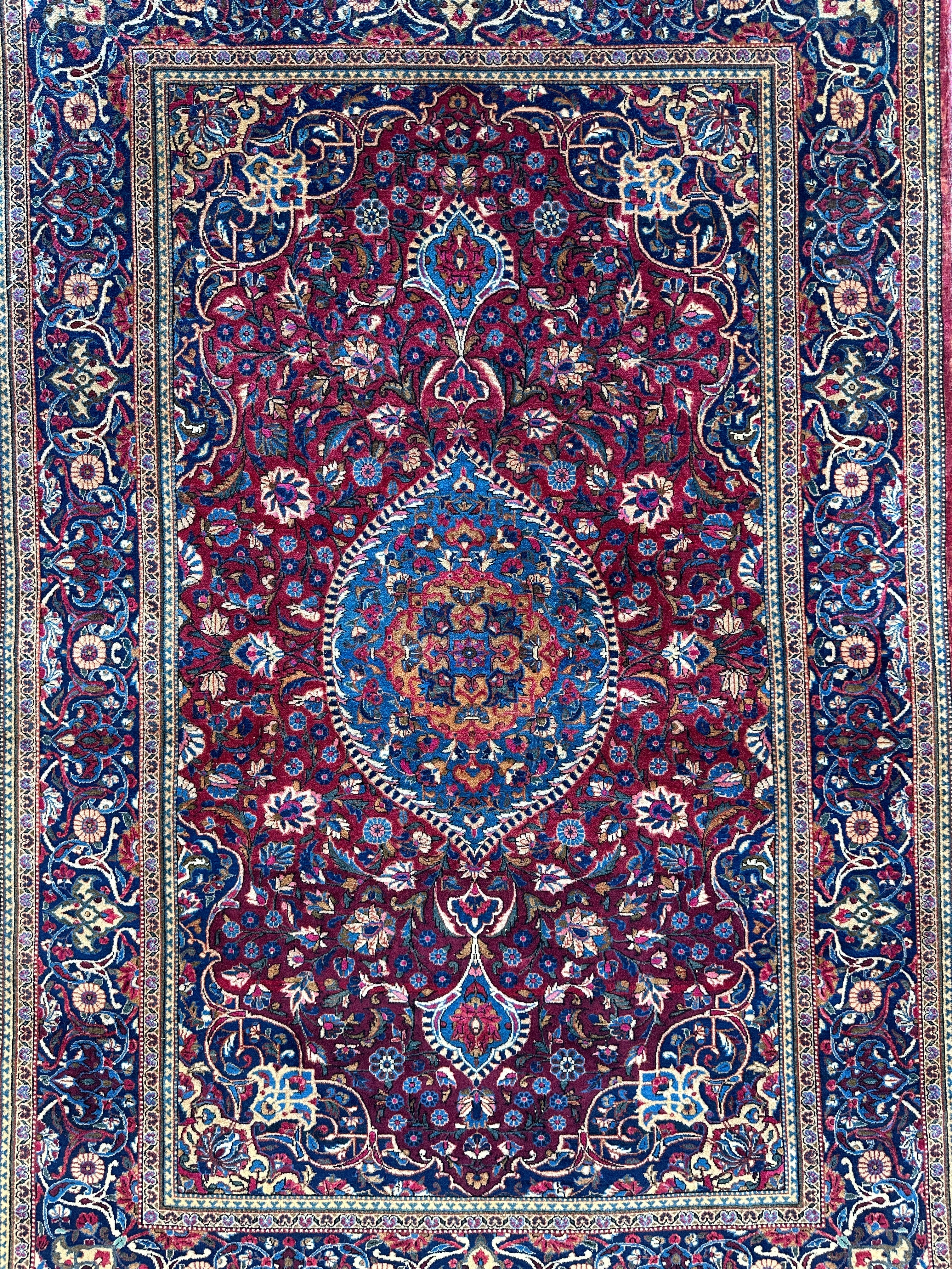 Antique Persian Kashan Debir Rug – 4’3” x 6’4” – Circa 1920s – by Rugistan - product image 5 for Resin Society
