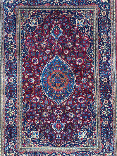 Antique Persian Kashan Debir Rug – 4’3” x 6’4” – Circa 1920s – by Rugistan - product image 5 for Resin Society