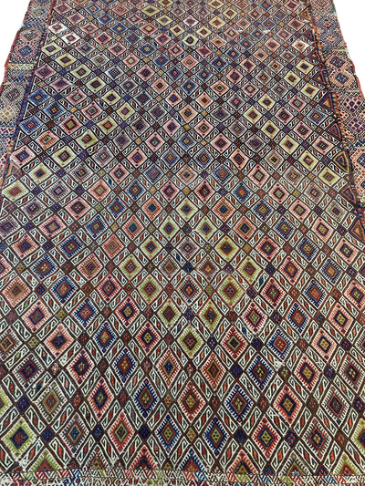 Antique Turkish Jajim Wool Rug 5’6” x 14’5” by Rugistan - product image 5 for Resin Society