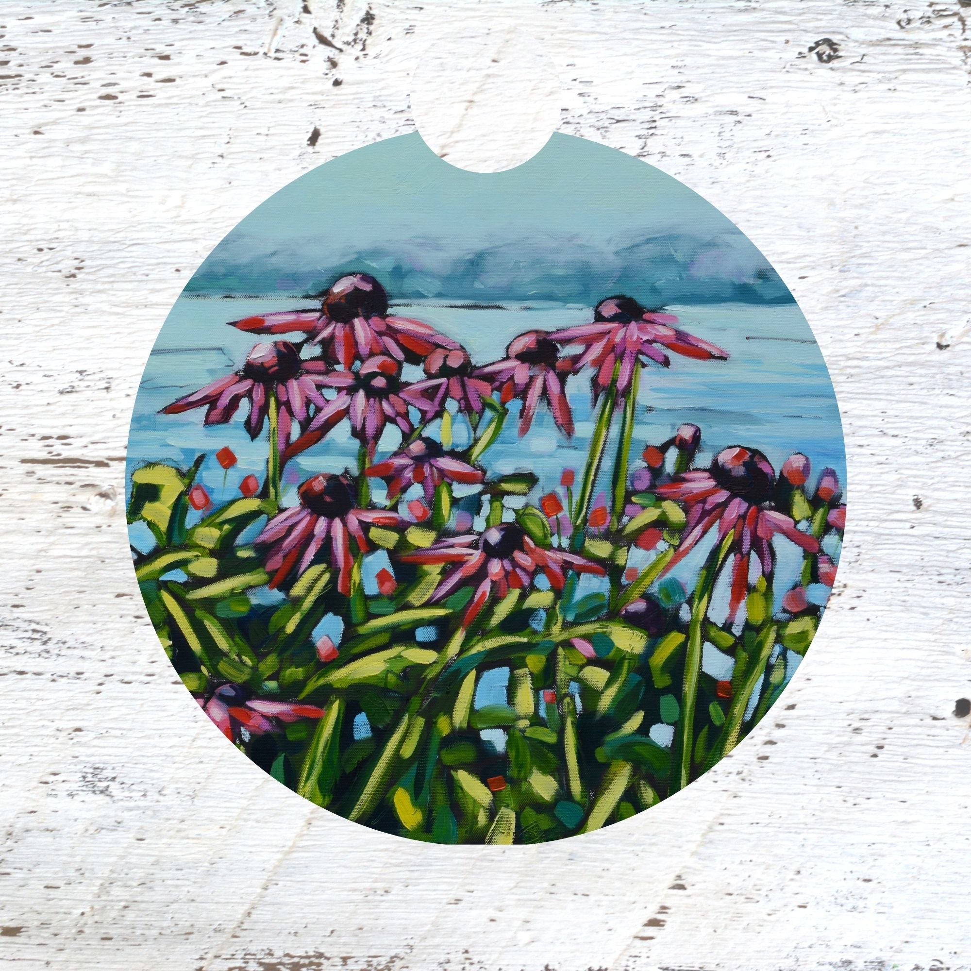 Car Coaster: Natures Secret. Flowers by Dreese Fine Art - Resin Society