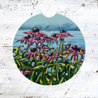 Car Coaster: Natures Secret. Flowers by Dreese Fine Art - Resin Society