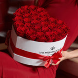 Heart White Box | Red Roses by The Million Roses