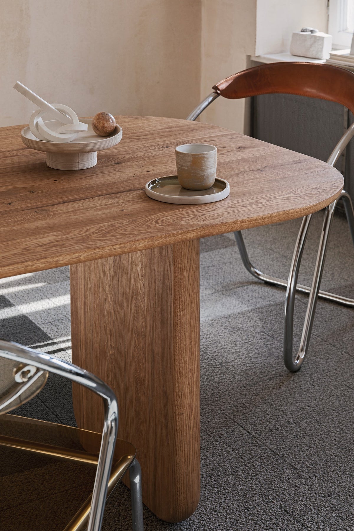 Oval Solid Wood Dining Table by Gizz - product image 2 for Resin Society