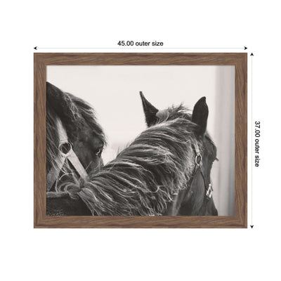 Black Horses by Emiko and Mark Franzen F2 Images Framed Wall Art Print
