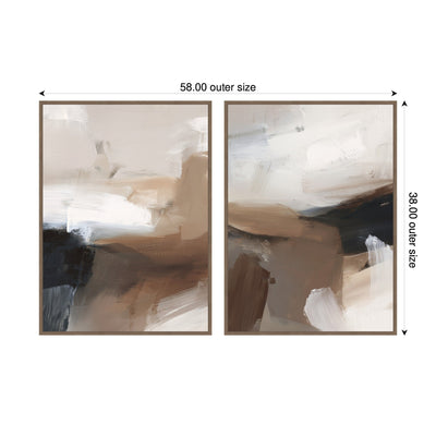 Layered Ground No.
1 & No.
2 2 Piece Framed Canvas Wall Art Set by Amy Lighthall