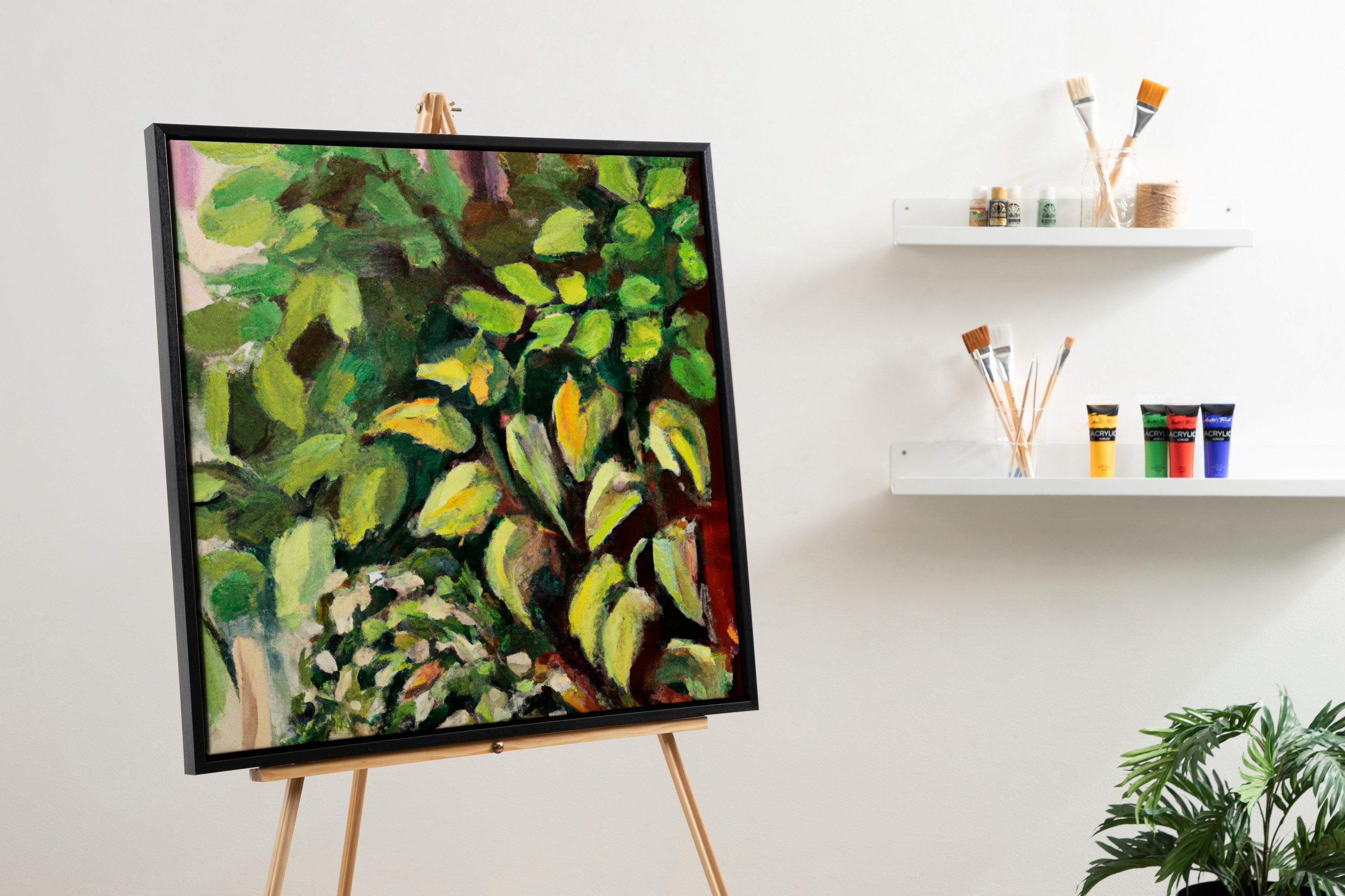 Sylvie Blank Framed Canvas 30x30