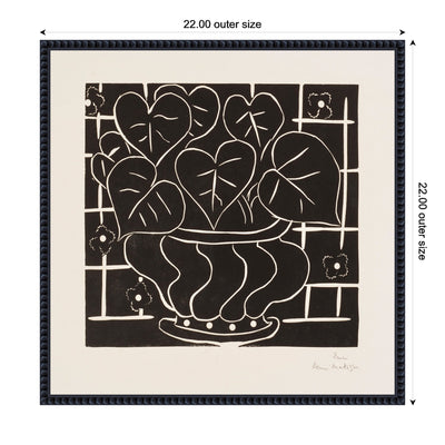 Corbeille de begonias 1938 Henri Matisse by Nostalgia Prints Framed Canvas Wall Art Print