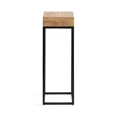 Karlsen Wood and Metal Slim Side Table
