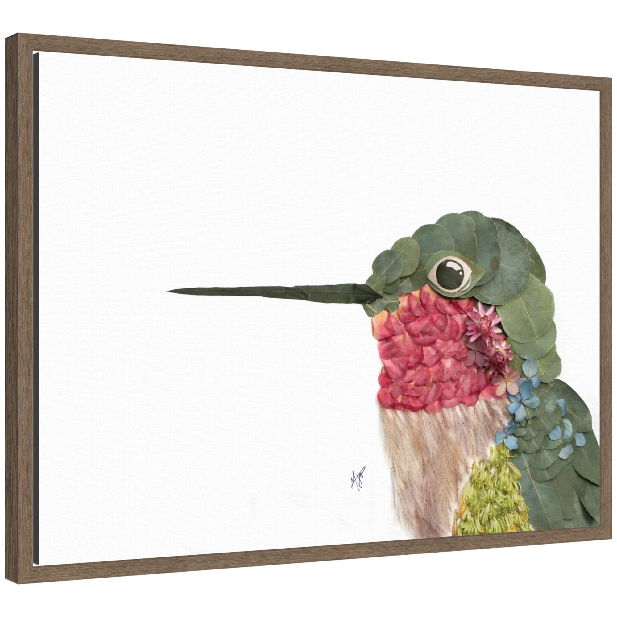 Hummingbird by Madeline Jeppesen Framed Canvas Wall Art Print