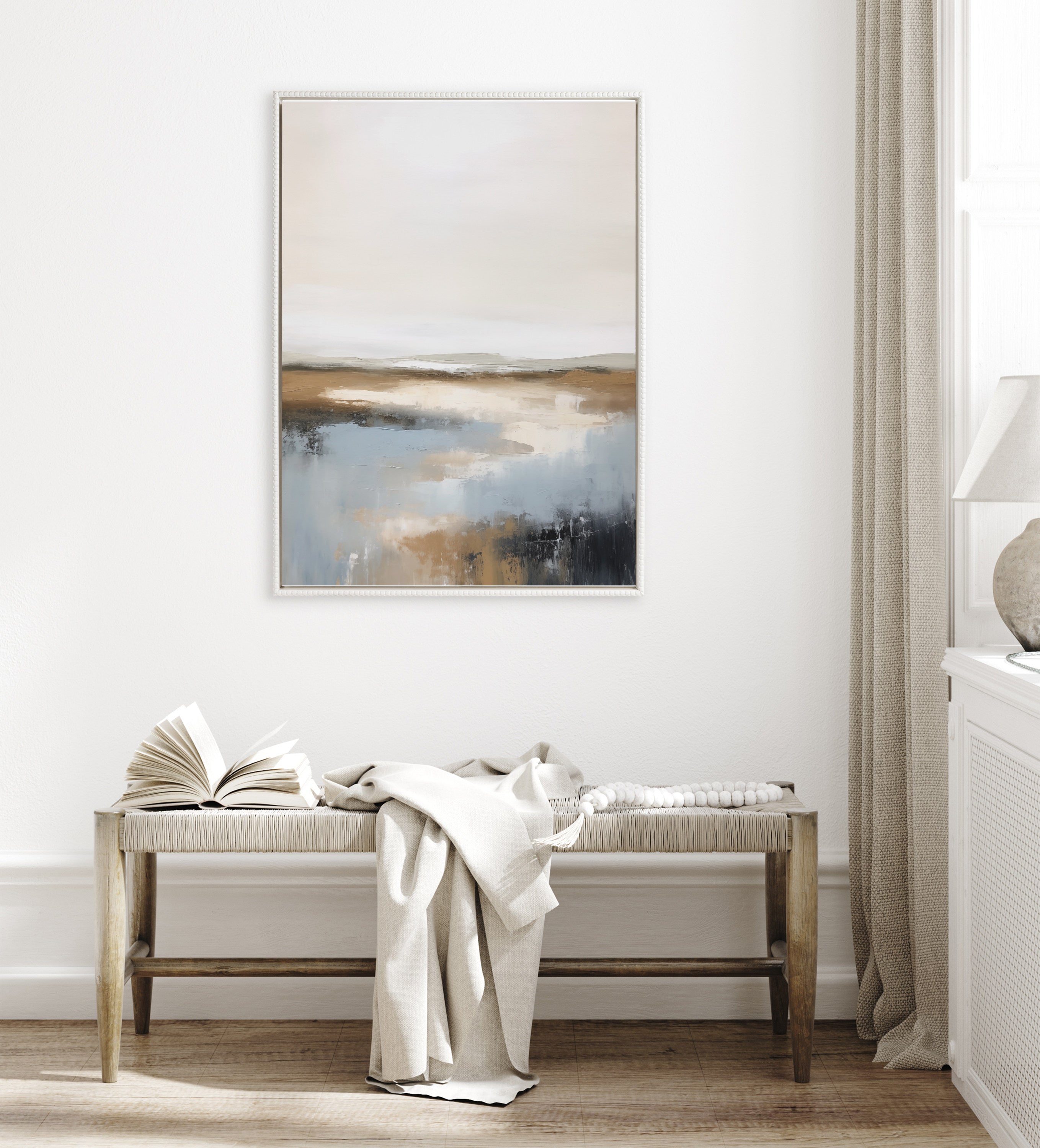 Sylvie Beaded Idyllic Retreat Framed Canvas by Amy Lighthall