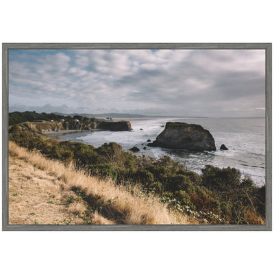Sylvie Rugged Coastal Landscape Framed Canvas by Patricia Hasz
