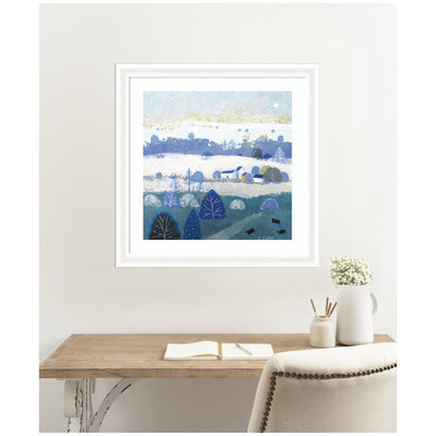 Framed Art Winter Dales by Giuliana Lazzerini