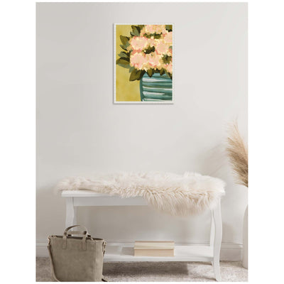 Sylvie Blush Blossoms Framed Canvas