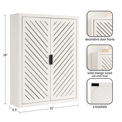 Mezzeta Tall Wood Bath Cabinet