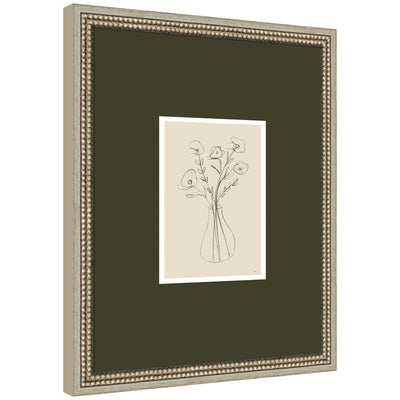 Floral Vase by Gabrielly Guedes Framed Wall Art Print