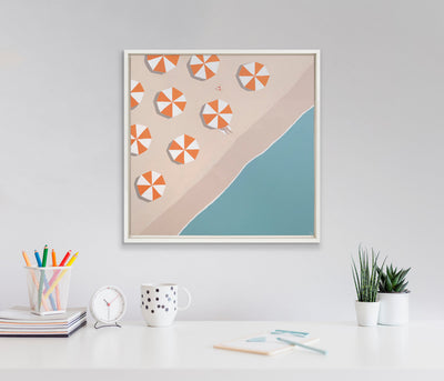 Sylvie The Early Bird Framed Canvas by Rachel Bolgov
