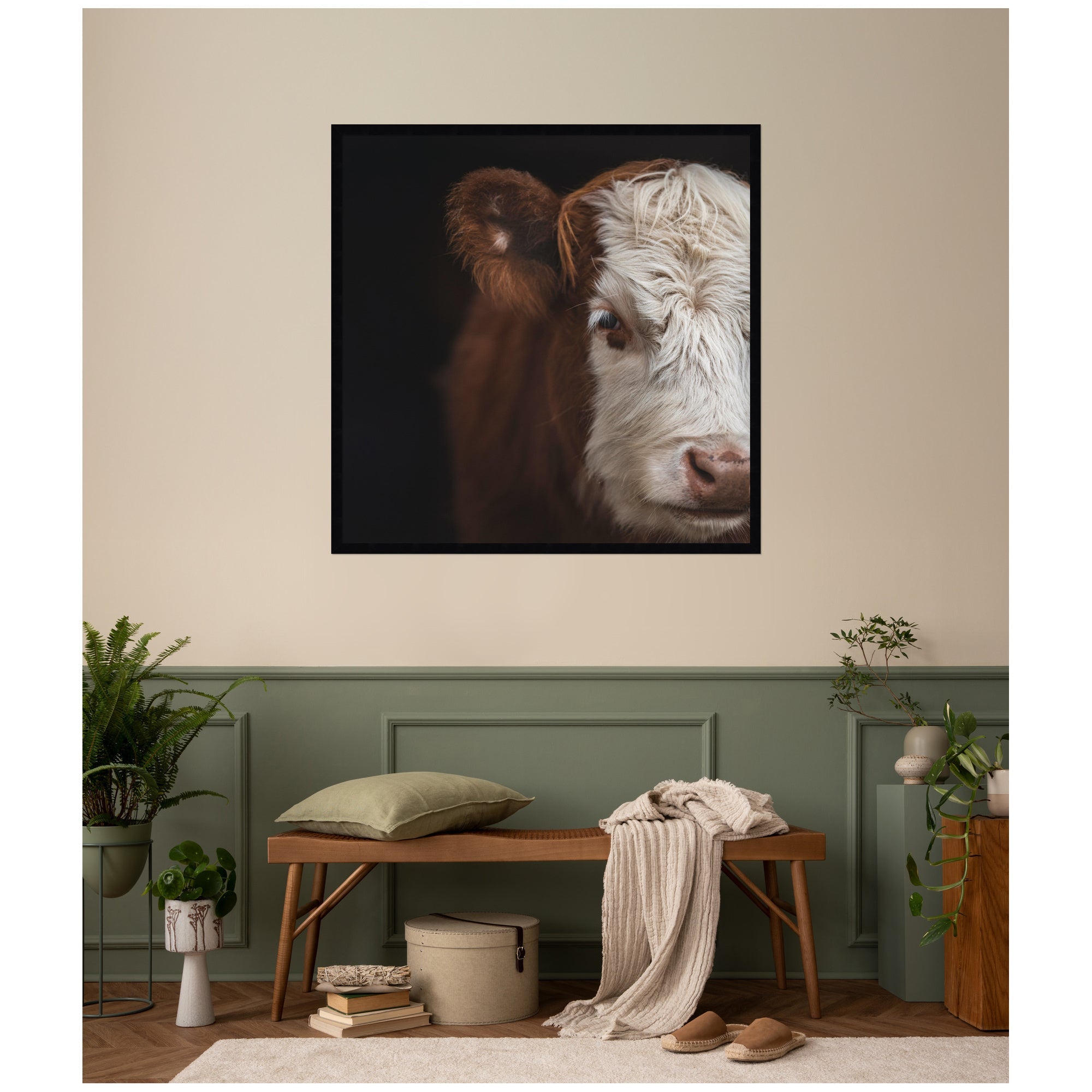 Cow Close by Emiko and Mark Franzen F2 Images Framed Wall Art Print