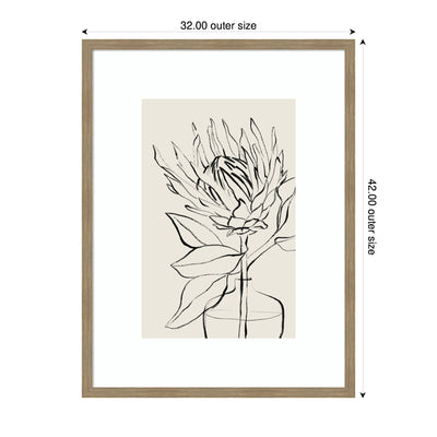 SB Protea Sketch No.
1 by Sara Berrenson Framed Wall Art Print