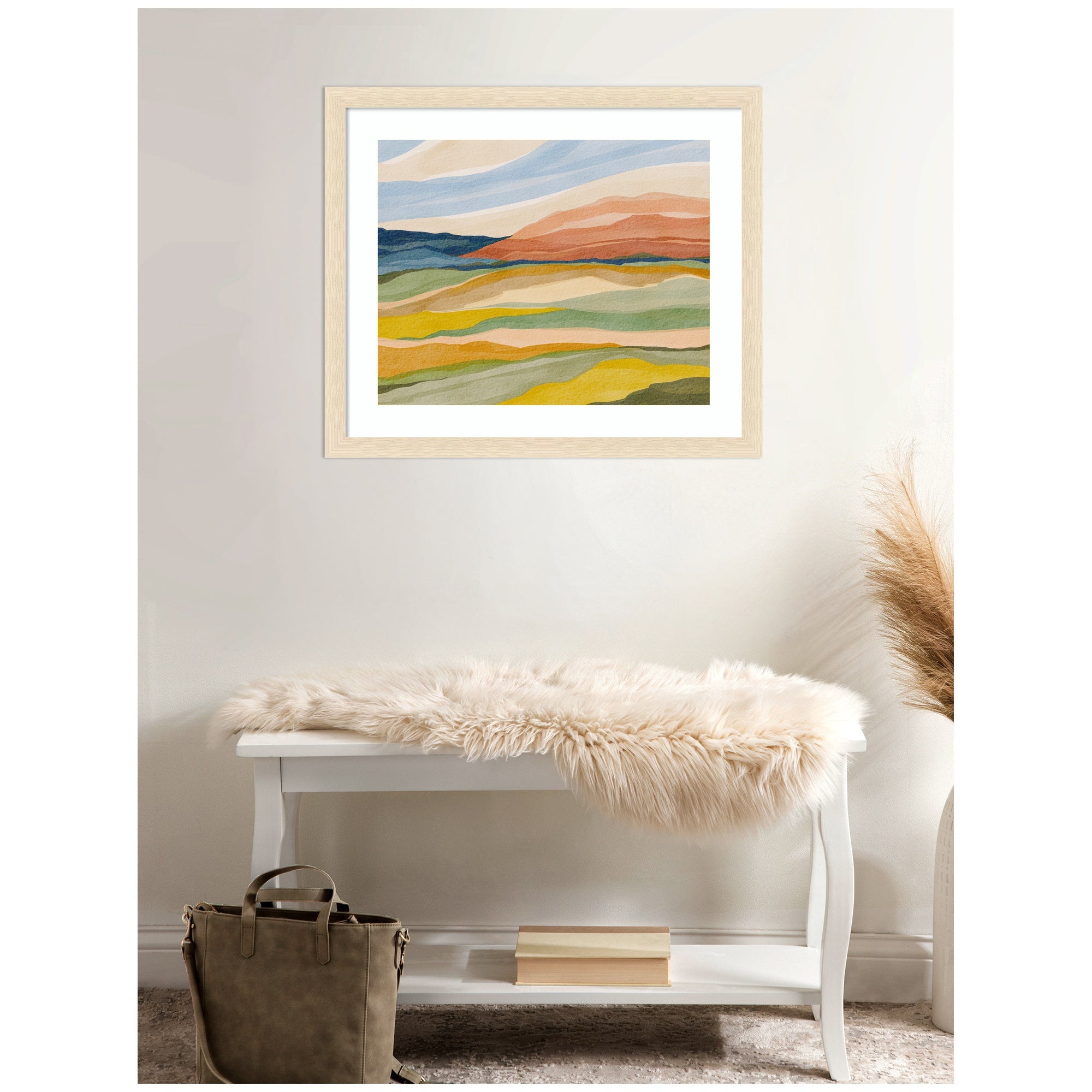 Framed Art Vibrant Rhythm by Nikita Jariwala