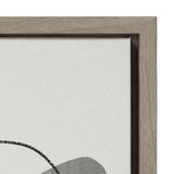 Sylvie 863 Abstract Rocks and 864 On The Rocks Framed Canvas Set