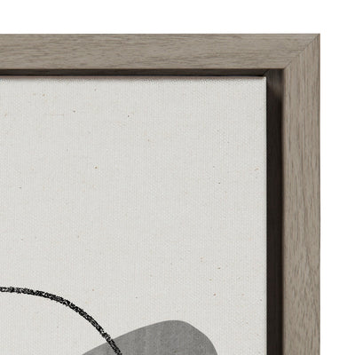 Sylvie 863 Abstract Rocks and 864 On The Rocks Framed Canvas Set