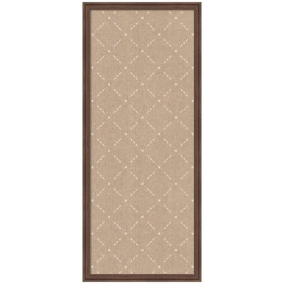 Pinboard Beige Lattice Pattern
